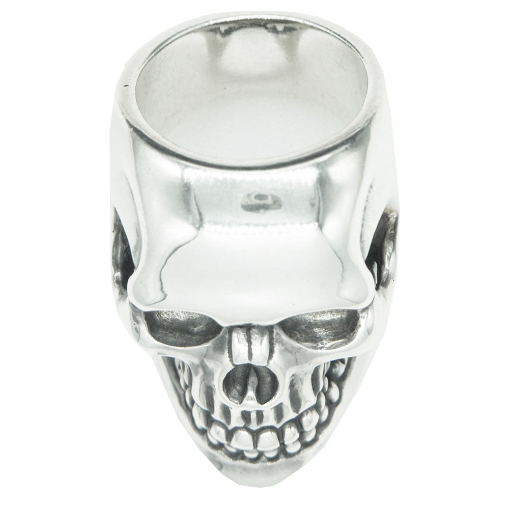 REID MFG リード エムエフジー rrg101 ギャランティ付属 Large Skull w/Jaw 顎付き ラージスカル リング シルバー系 19号【中古】