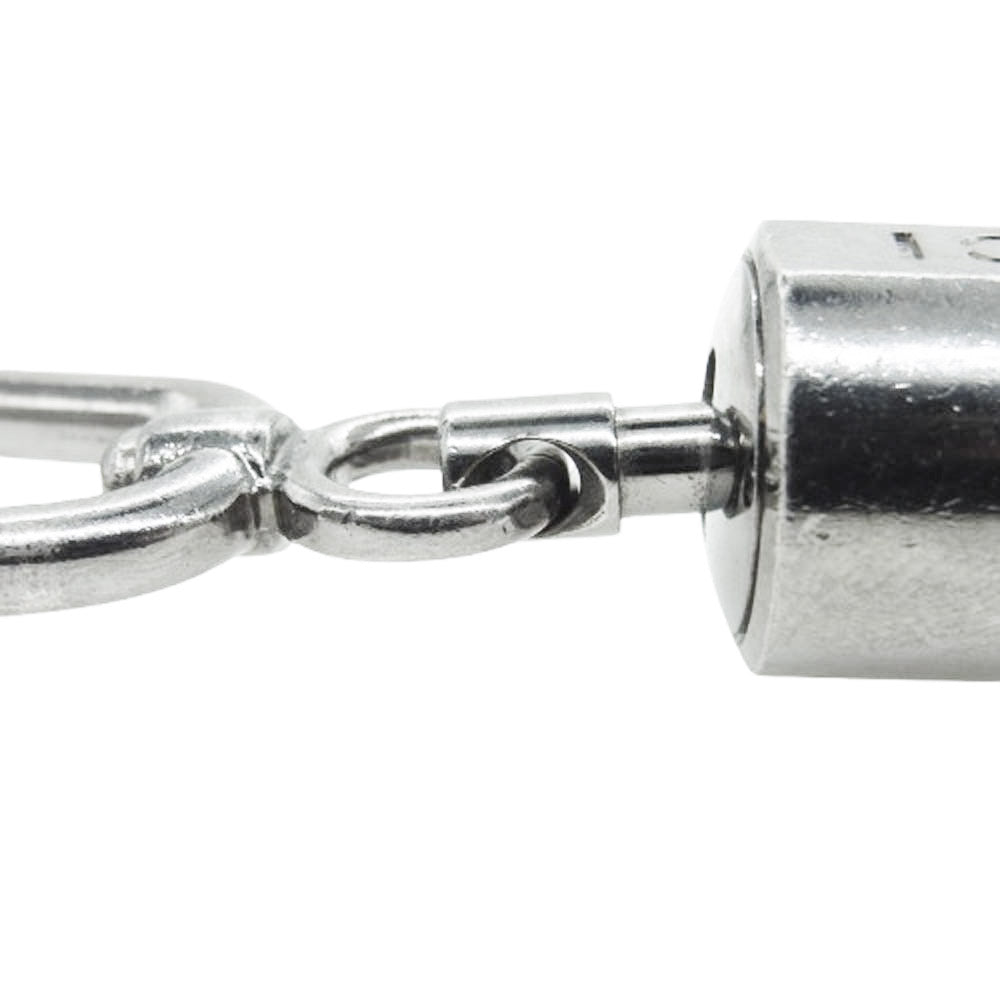 GUCCI グッチ ダブルフック キーリング キーホルダー シルバー系【中古】