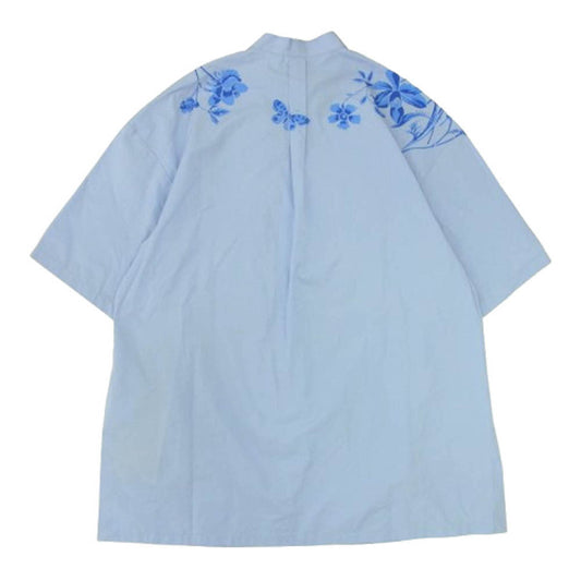 GUCCI グッチ 24AW 788835 Z8BSV DRESSES ホールズビット ミニ フラワー ワンピース ドレス ブルー系 42【中古】