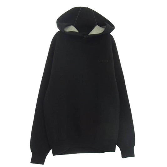 GUCCI グッチ 803973 XJGTW ヴィスコースジャージー ロゴエンブロイダリー フーデッド スウェットシャツ プルオーバー パーカー ブラック系 S【中古】