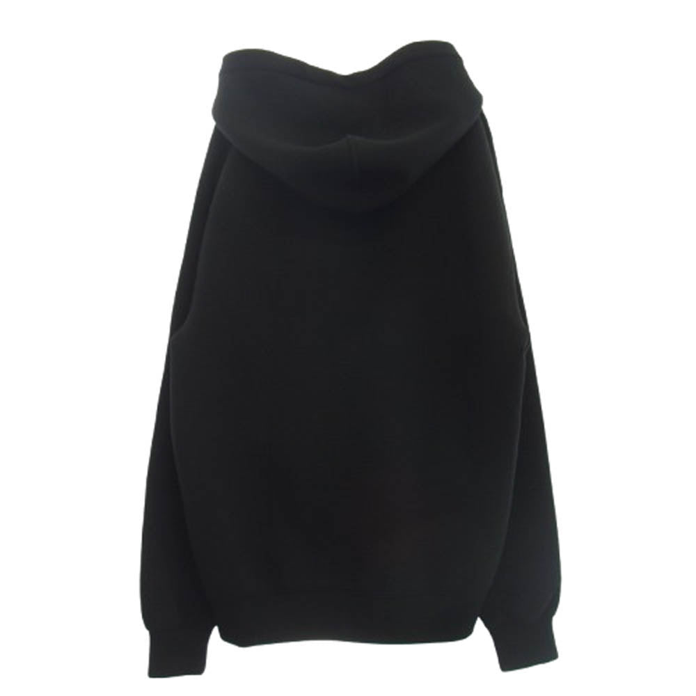 GUCCI グッチ 803973 XJGTW ヴィスコースジャージー ロゴエンブロイダリー フーデッド スウェットシャツ プルオーバー パーカー ブラック系 S【中古】