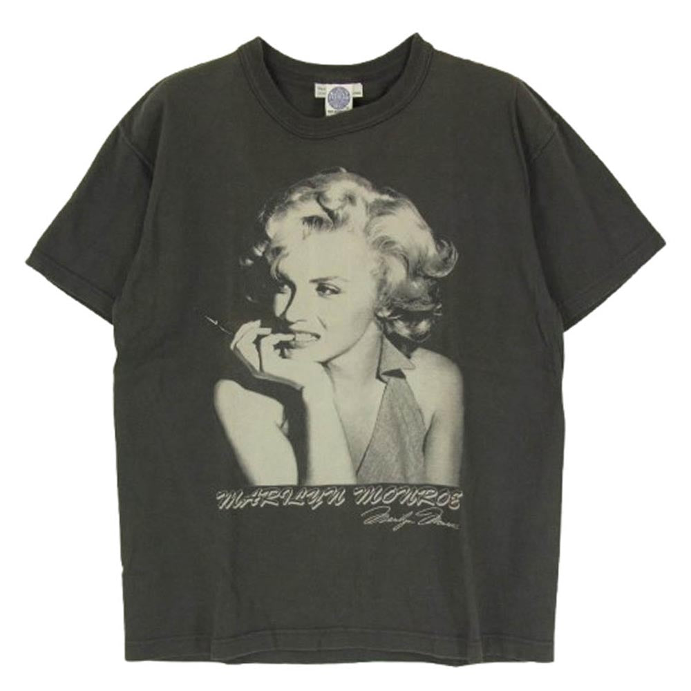 The REAL McCOY'S ザリアルマッコイズ TOY'S McCOY トイズマッコイ MARILYN MONROE TEE PICTURE マリリンモンロー フォト 半袖Tシャツ チャコール系 S【中古】