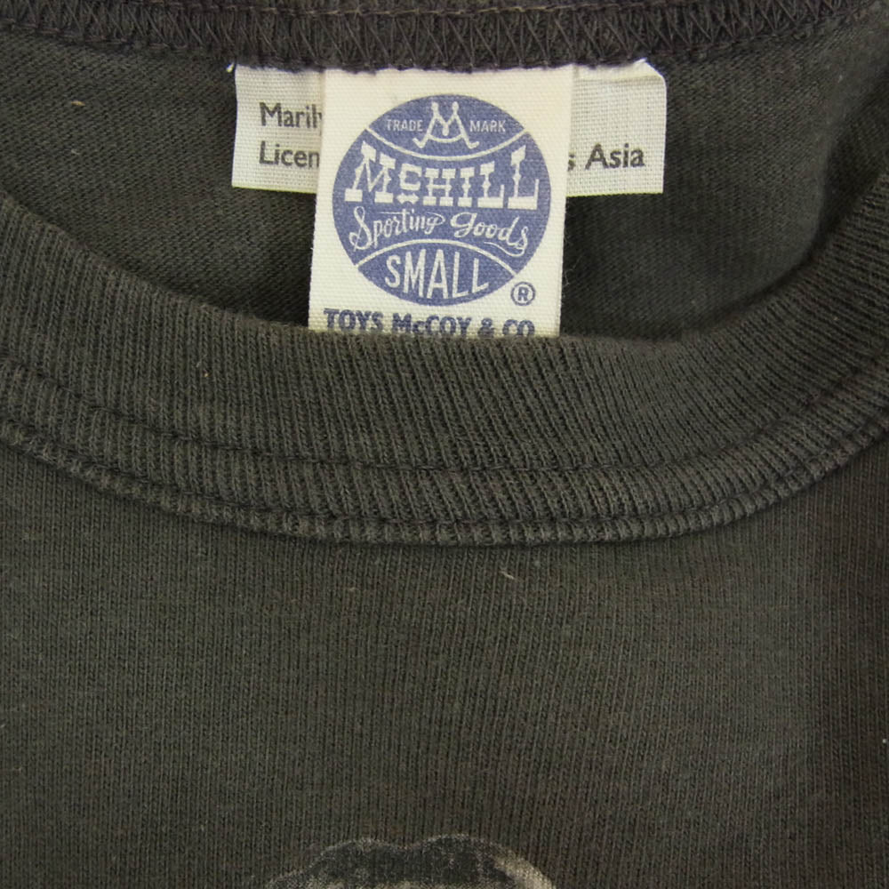 The REAL McCOY'S ザリアルマッコイズ TOY'S McCOY トイズマッコイ MARILYN MONROE TEE PICTURE マリリンモンロー フォト 半袖Tシャツ チャコール系 S【中古】