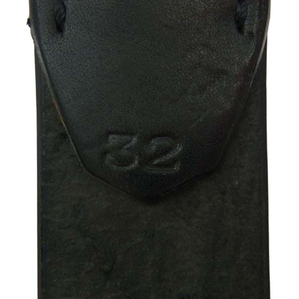 THE FLAT HEAD ザフラットヘッド メタルバックル レザー ベルト ブラック系 32【中古】