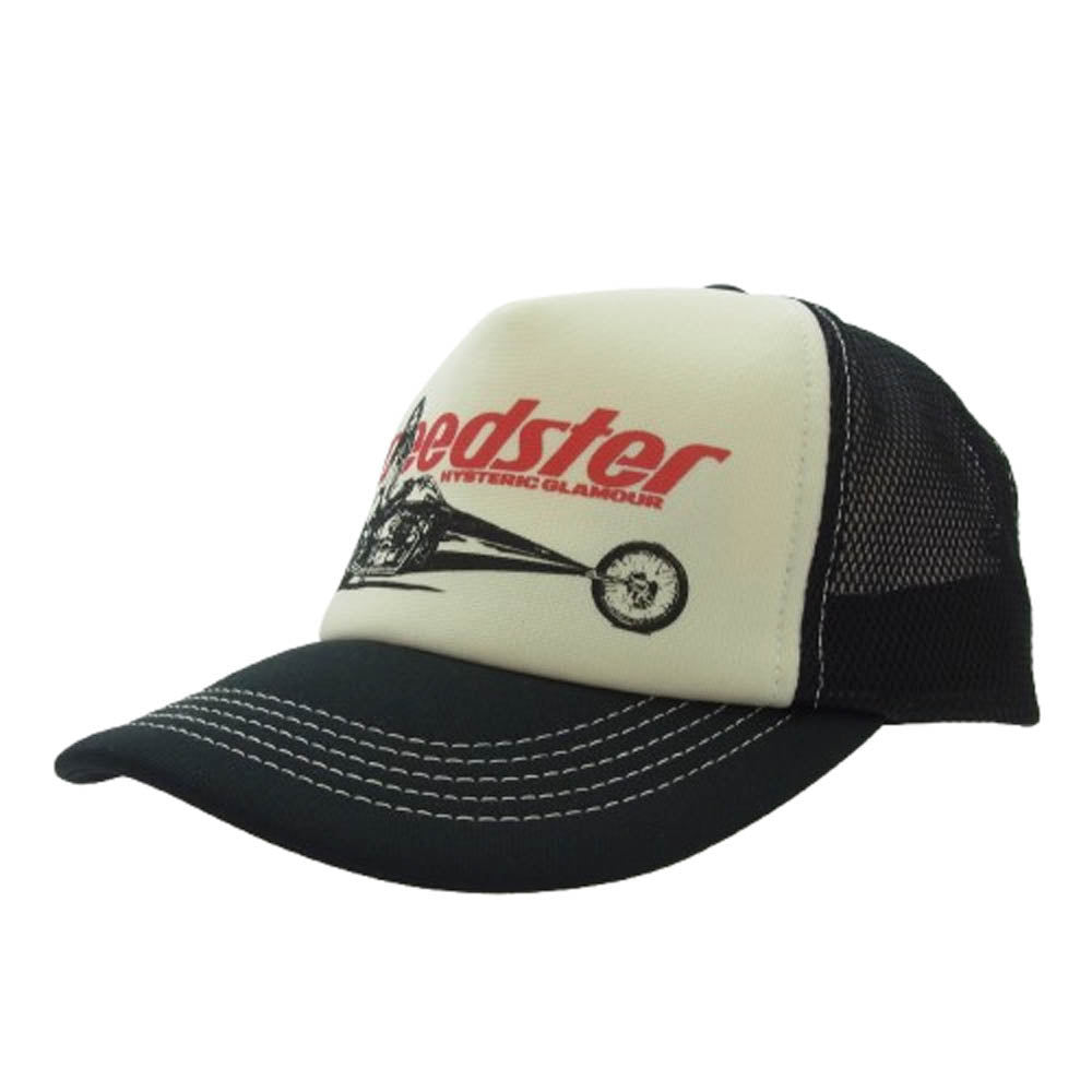 HYSTERIC GLAMOUR ヒステリックグラマー 02221QH05 SPEEDSTER メッシュキャップ ブラック系 FREE【中古】