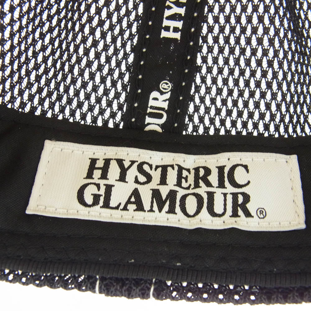 HYSTERIC GLAMOUR ヒステリックグラマー 02221QH05 SPEEDSTER メッシュキャップ ブラック系 FREE【中古】