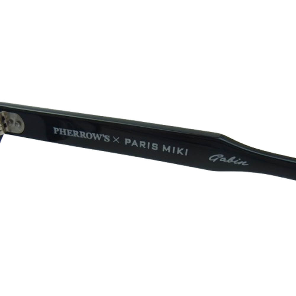 Pherrow's フェローズ PARIS MIKI パリミキ サングラス アイウェア ブラック系 46□24-147【中古】