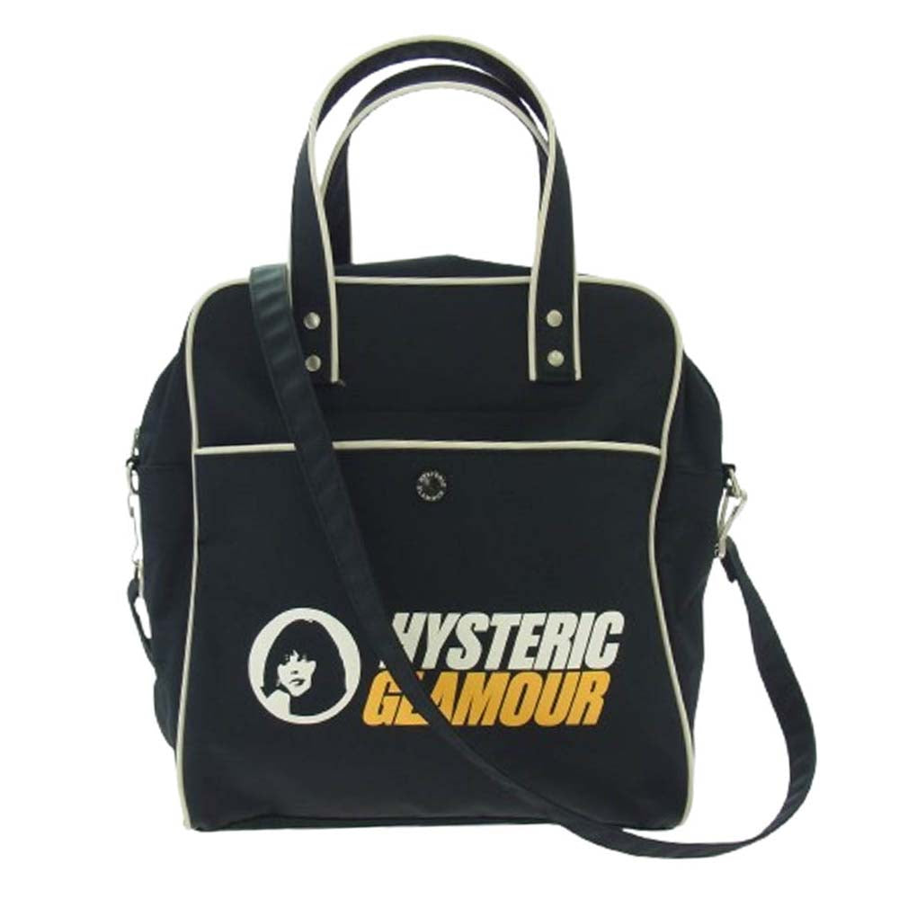 HYSTERIC GLAMOUR ヒステリックグラマー CIRCLE GIRL 2WAY サークルガール ショルダー ミニボストンバッグ ダークネイビー系【中古】