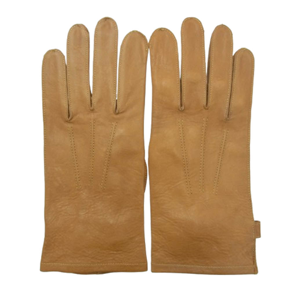 The REAL McCOY'S ザリアルマッコイズ MA4006 Horse Hoide Glove ホースハイド レザー グローブ 手袋 ライトブラウン系 8.1/2【美品】【中古】