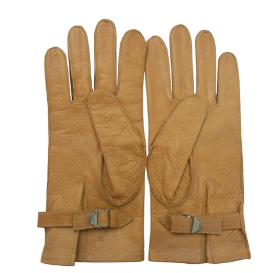 The REAL McCOY'S ザリアルマッコイズ MA4006 Horse Hoide Glove ホースハイド レザー グローブ 手袋 ライトブラウン系 8.1/2【美品】【中古】