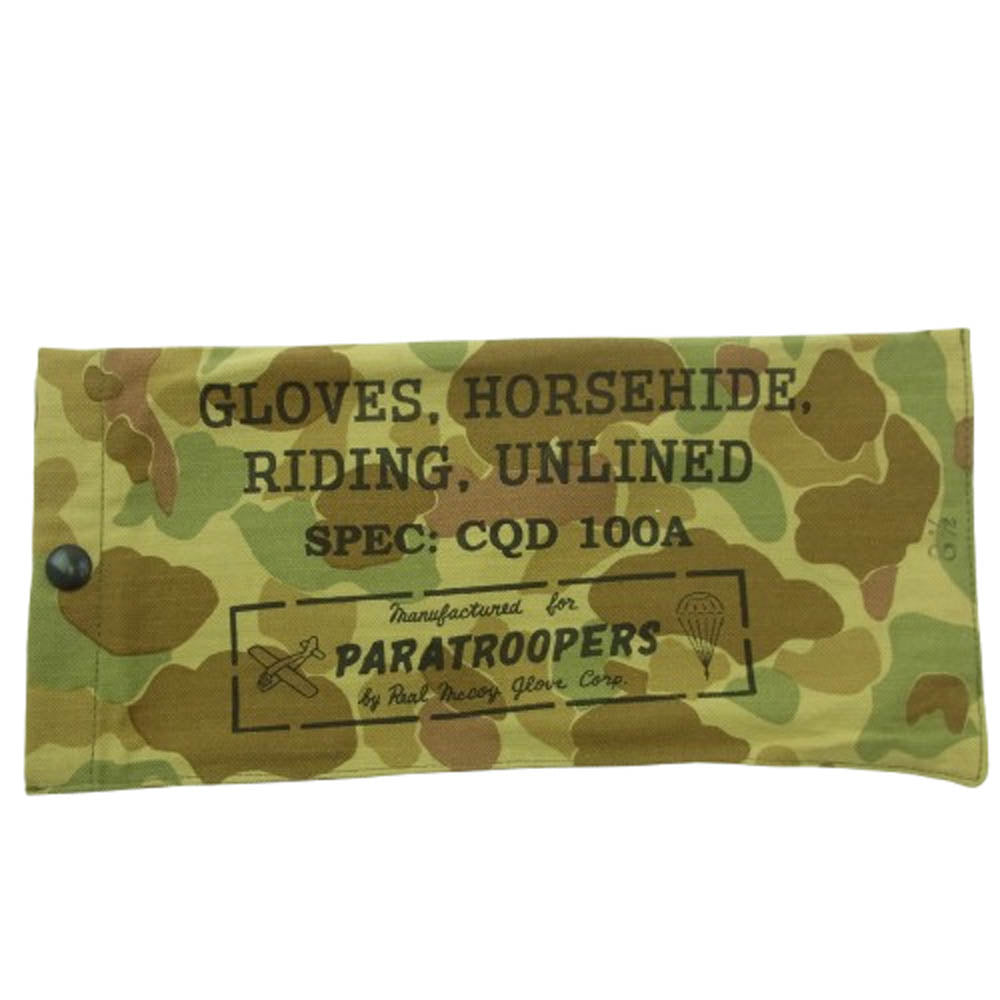 The REAL McCOY'S ザリアルマッコイズ MA4006 Horse Hoide Glove ホースハイド レザー グローブ 手袋 ライトブラウン系 8.1/2【美品】【中古】