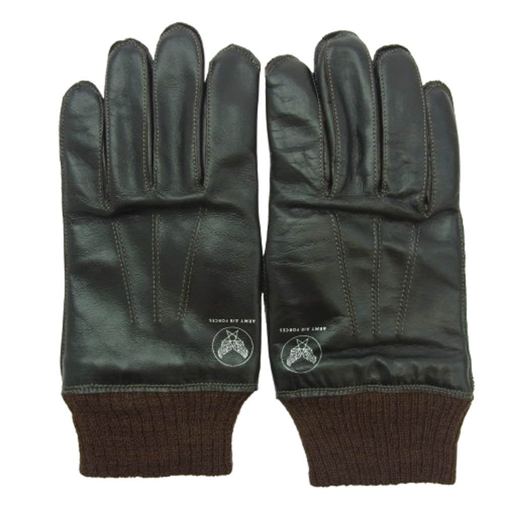 The REAL McCOY'S ザリアルマッコイズ MA18107 TYPE A-10 GLOVES ポニーハイド レザー グローブ 手袋 ブラウン系 8.1/2【美品】【中古】