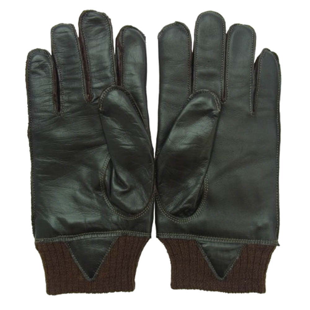 The REAL McCOY'S ザリアルマッコイズ MA18107 TYPE A-10 GLOVES ポニーハイド レザー グローブ 手袋 ブラウン系 8.1/2【美品】【中古】