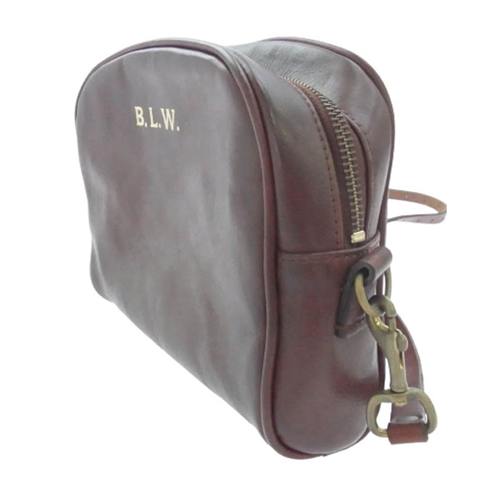 VASCO ヴァスコ B.L.W. Leather Officer Pouch Bag レザー オフィサー ポーチ ショルダーバッグ ブラウン系【中古】