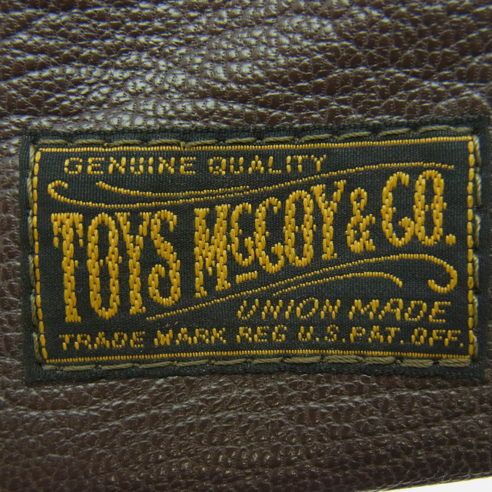 The REAL McCOY'S ザリアルマッコイズ TMA2121 TOYS McCOY トイズマッコイ LEATHER HELMET BAG MINI ゴートスキン レザー ミニ ヘルメットバッグ ダークブラウン系【美品】【中古】