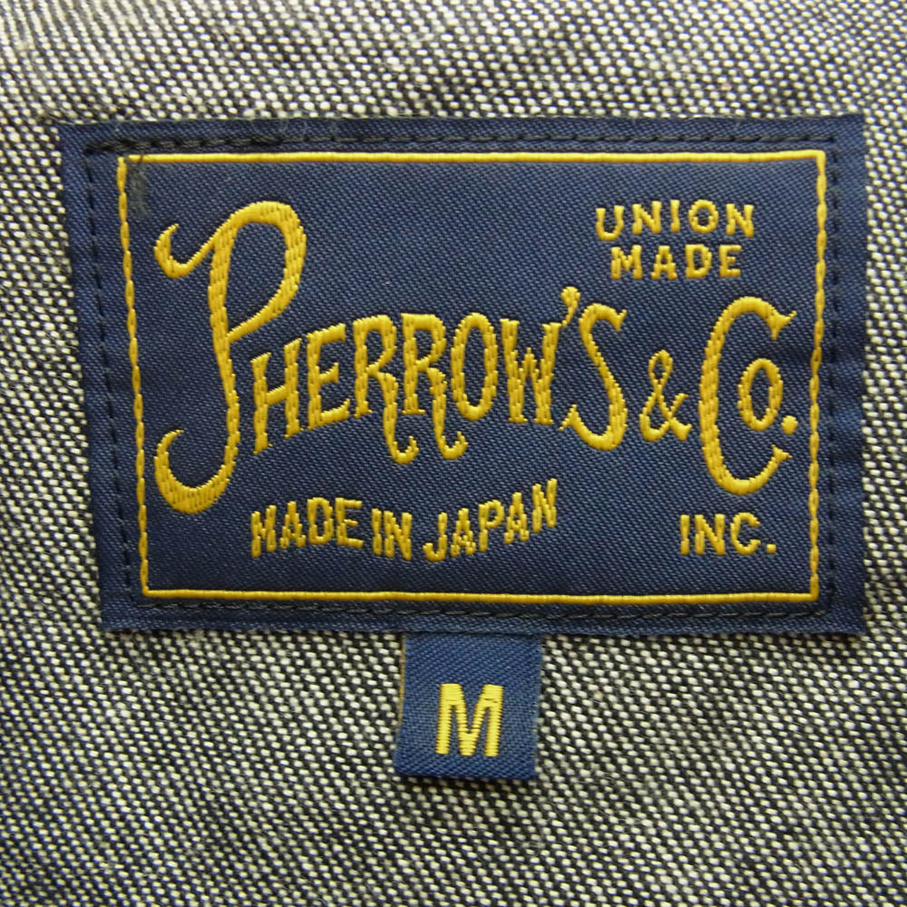 Pherrow's フェローズ 25SS 25S-PTR＆F-JAC 1960 JAPAN 12ozデニム ブルゾンジャケット ブラック系 M【中古】