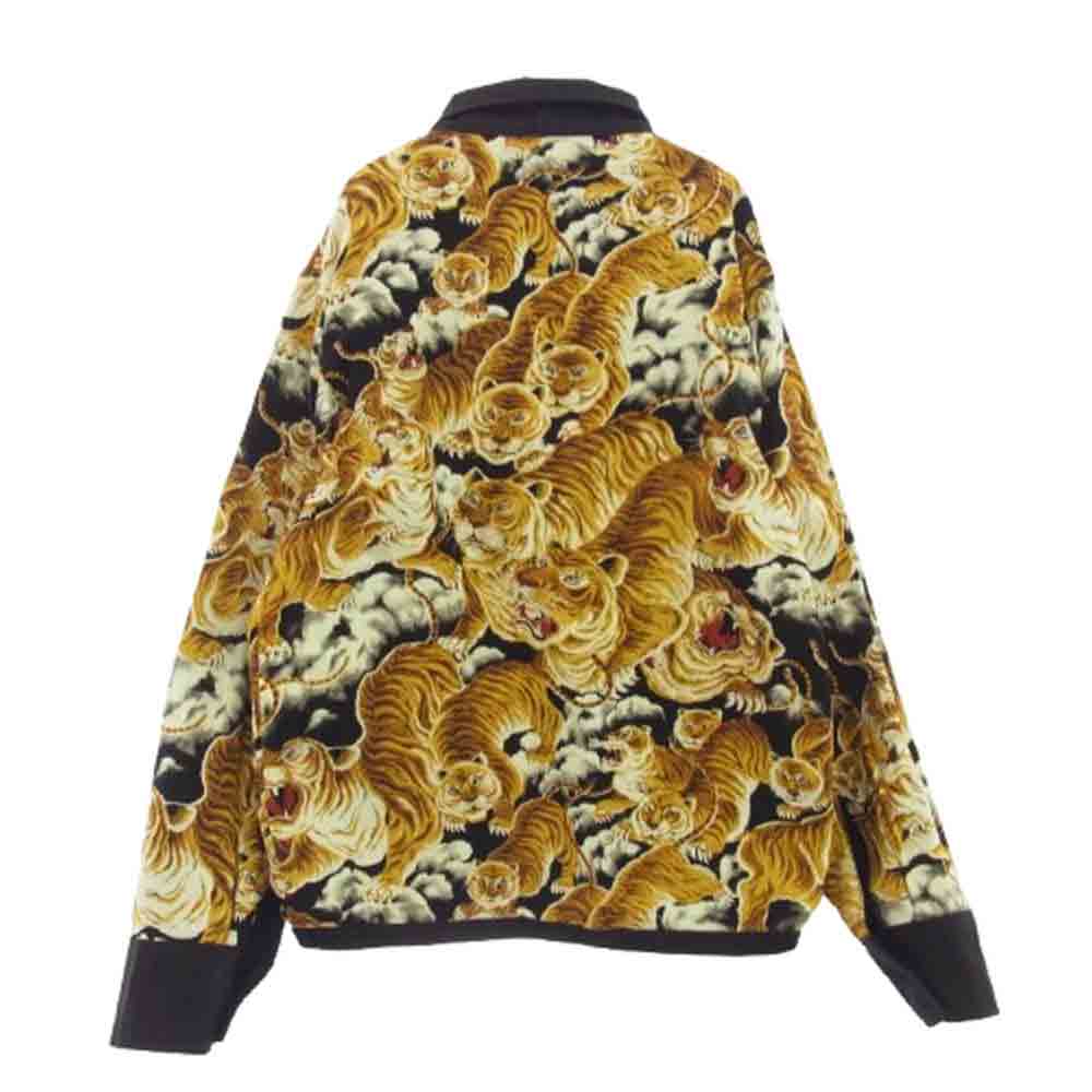 THE FLAT HEAD ザフラットヘッド FN-OJ-C006 百虎 SOUVENIR JACKET ベトジャン リバーシブル レーヨン刺繍 スーベニアジャケット ブラック系 36【中古】