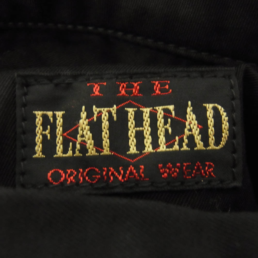 THE FLAT HEAD ザフラットヘッド FN-OJ-C006 百虎 SOUVENIR JACKET ベトジャン リバーシブル レーヨン刺繍 スーベニアジャケット ブラック系 36【中古】