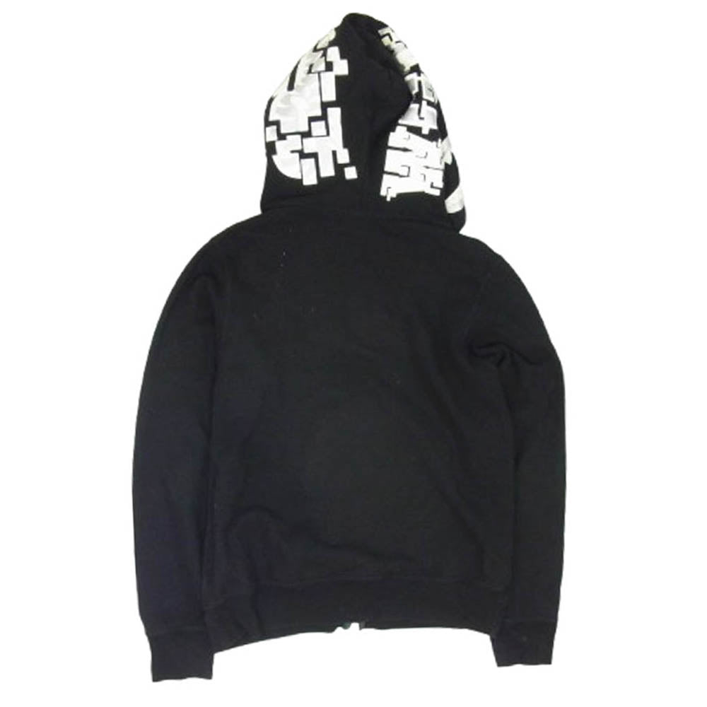 A BATHING APE アベイシングエイプ 0012ZP301012M shark full zip hoodie シャーク フル ジップ パーカー ブラック系 M【中古】