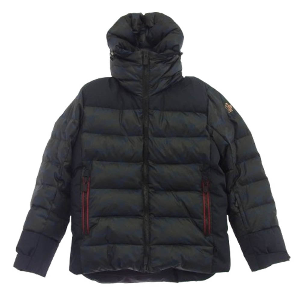MONCLER モンクレール GRENOBLE グルノーブル KANDER GIUBBOTTO カンダー ロゴワッペン 迷彩柄 ダウン ジャケット ネイビー系 1【中古】