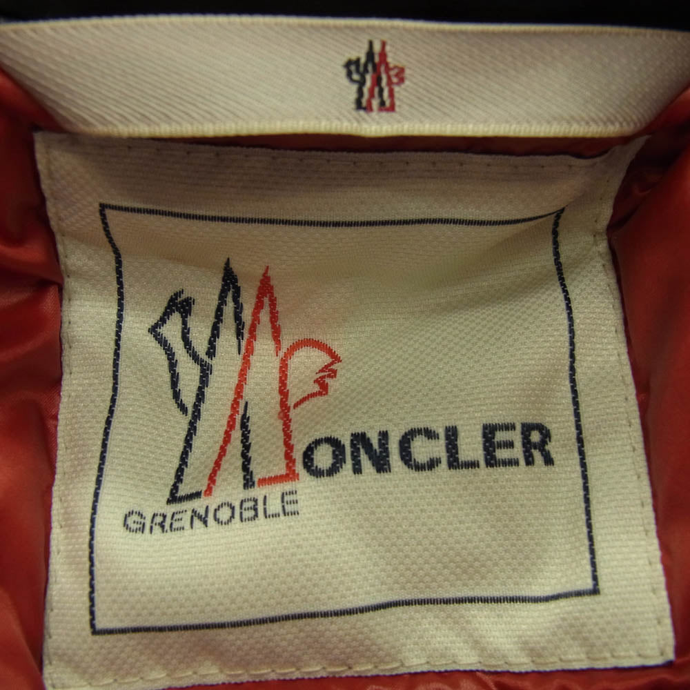 MONCLER モンクレール GRENOBLE グルノーブル KANDER GIUBBOTTO カンダー ロゴワッペン 迷彩柄 ダウン ジャケット ネイビー系 1【中古】