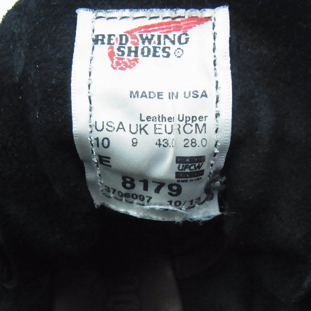 RED WING レッドウィング IRISH SETTER アイリッシュセッター ブーツ ブラック系 28cm【中古】