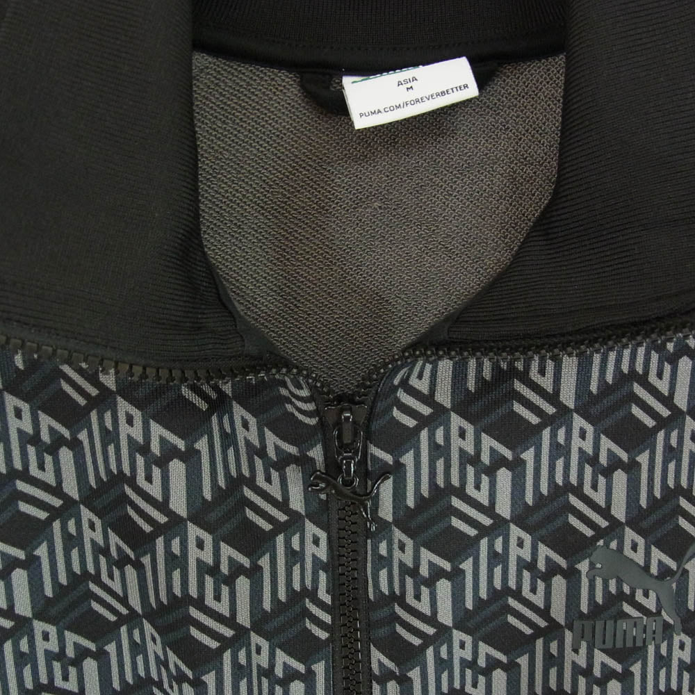 PUMA プーマ 626181 T7 AOP モノグラム トラックジャケット ブラック系 M【中古】