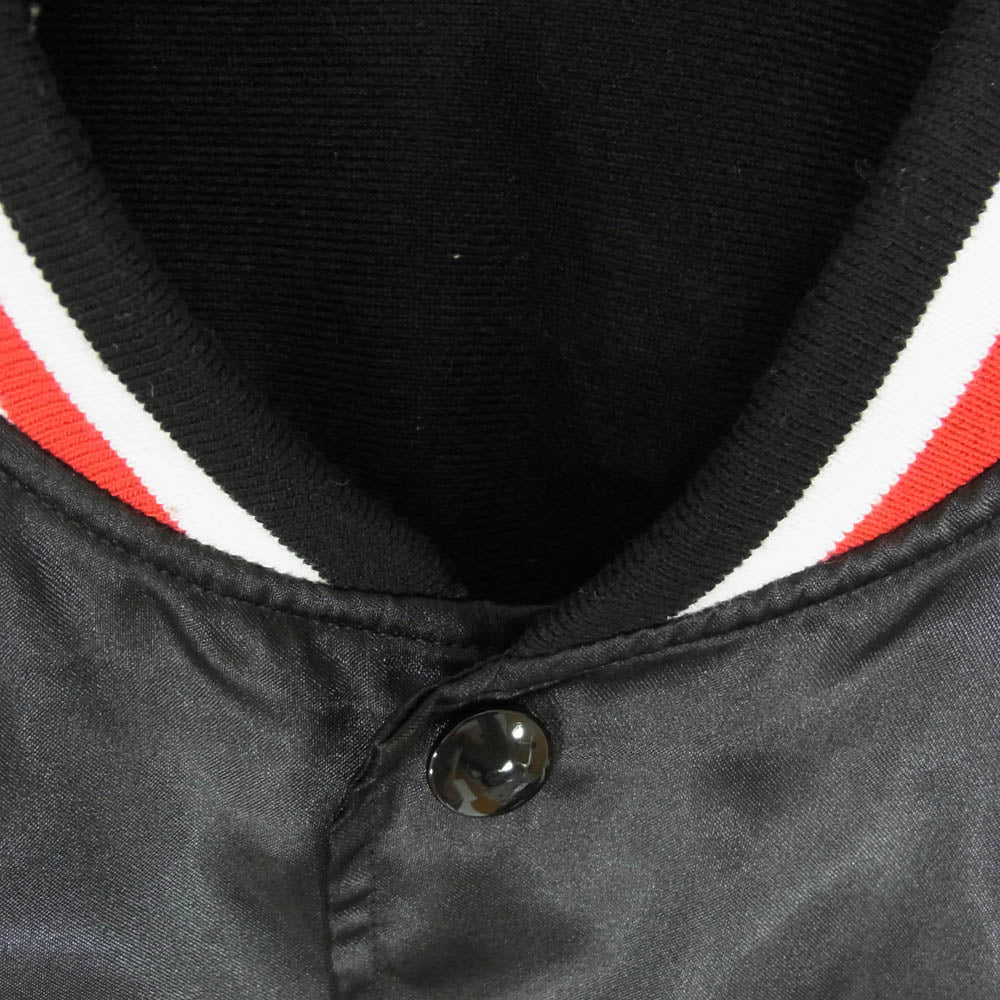 Champion チャンピオン C3-X605 Snap JKT ACTION STYLE アクション スタイル スナップ ジャケット ジャンパー ブルゾン スタジャン ブラック系 M【中古】