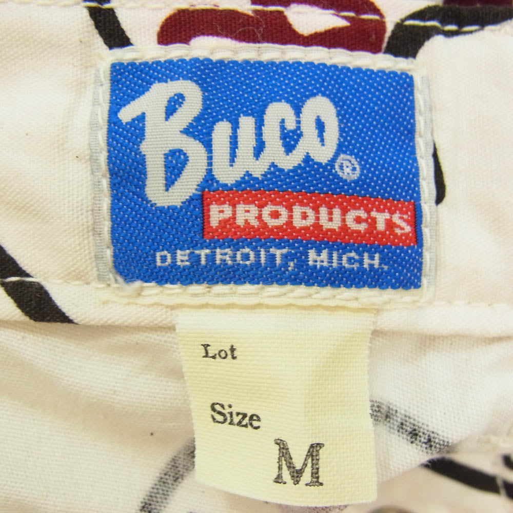 BUCO ブコ THE REAL MCCOY'S リアルマッコイズ HELMETS ヘルメット 総柄 ショーツ ハーフパンツ オフホワイト系 M【中古】