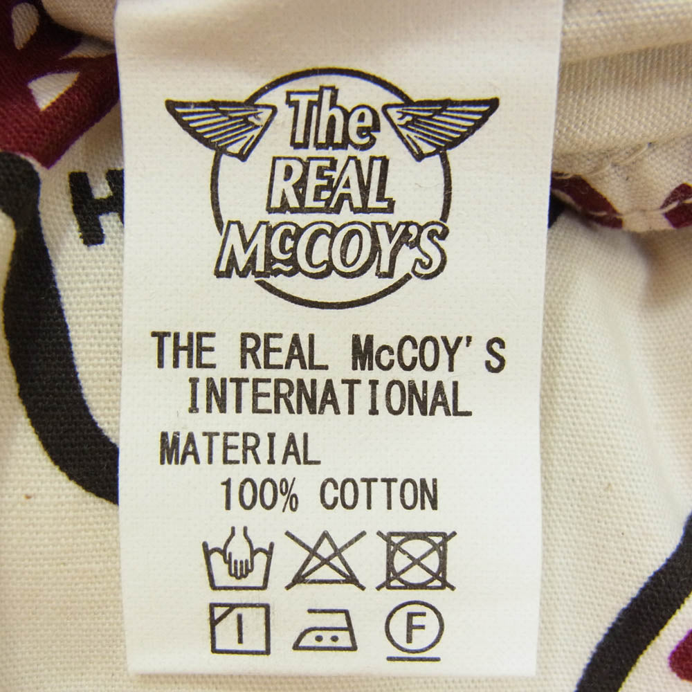 BUCO ブコ THE REAL MCCOY'S リアルマッコイズ HELMETS ヘルメット 総柄 ショーツ ハーフパンツ オフホワイト系 M【中古】