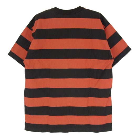 TOY'S McCOY トイズマッコイ ポケット付き ボーダー クルーネック 半袖 Tシャツ レッド系 M【中古】