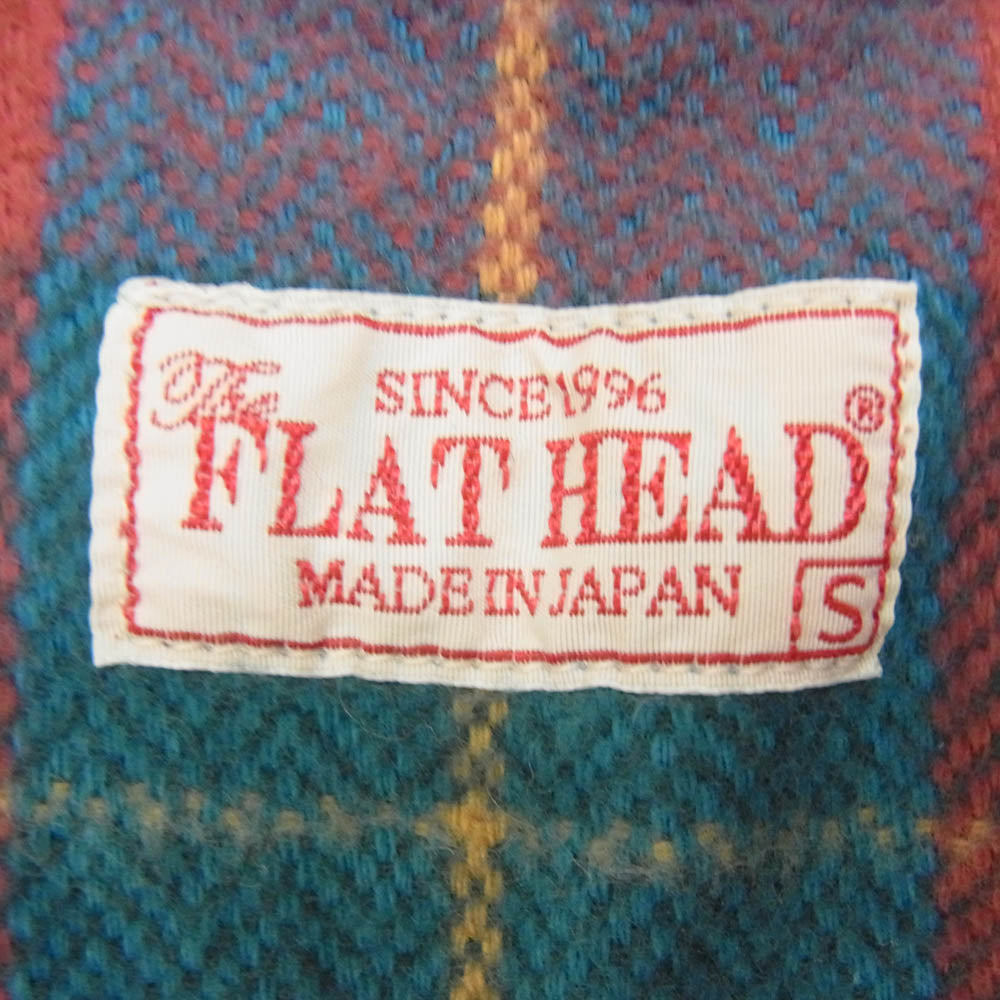 THE FLAT HEAD ザフラットヘッド チェック柄 ヘビーネル ワーク 長袖 ネルシャツ ジャケット マルチカラー系 S【中古】