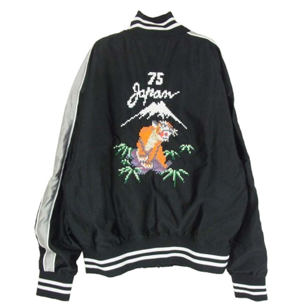 PUMA プーマ 622229 T7 SKA MIJ 75周年 バックタイガー刺繍 スカジャン トラックジャケット ブラック系 M【中古】