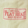 THE FLAT HEAD ザフラットヘッド ロゴステッチ レーヨン ボーリング 半袖 オープンカラー シャツ ブラック系 S【中古】