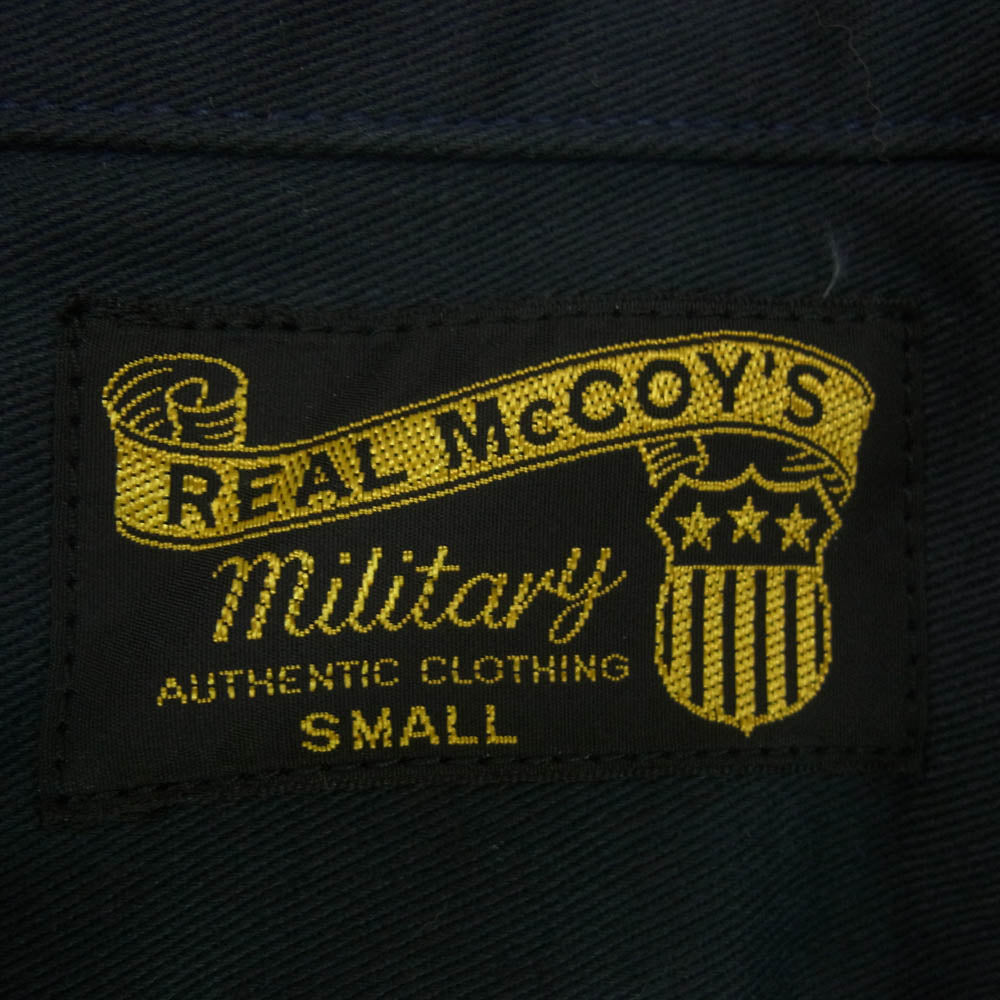 The REAL McCOY'S ザリアルマッコイズ MILITARY ミリタリー US AIR FORCE ワッペン 半袖 オープンカラー シャツ ネイビー系 S【中古】