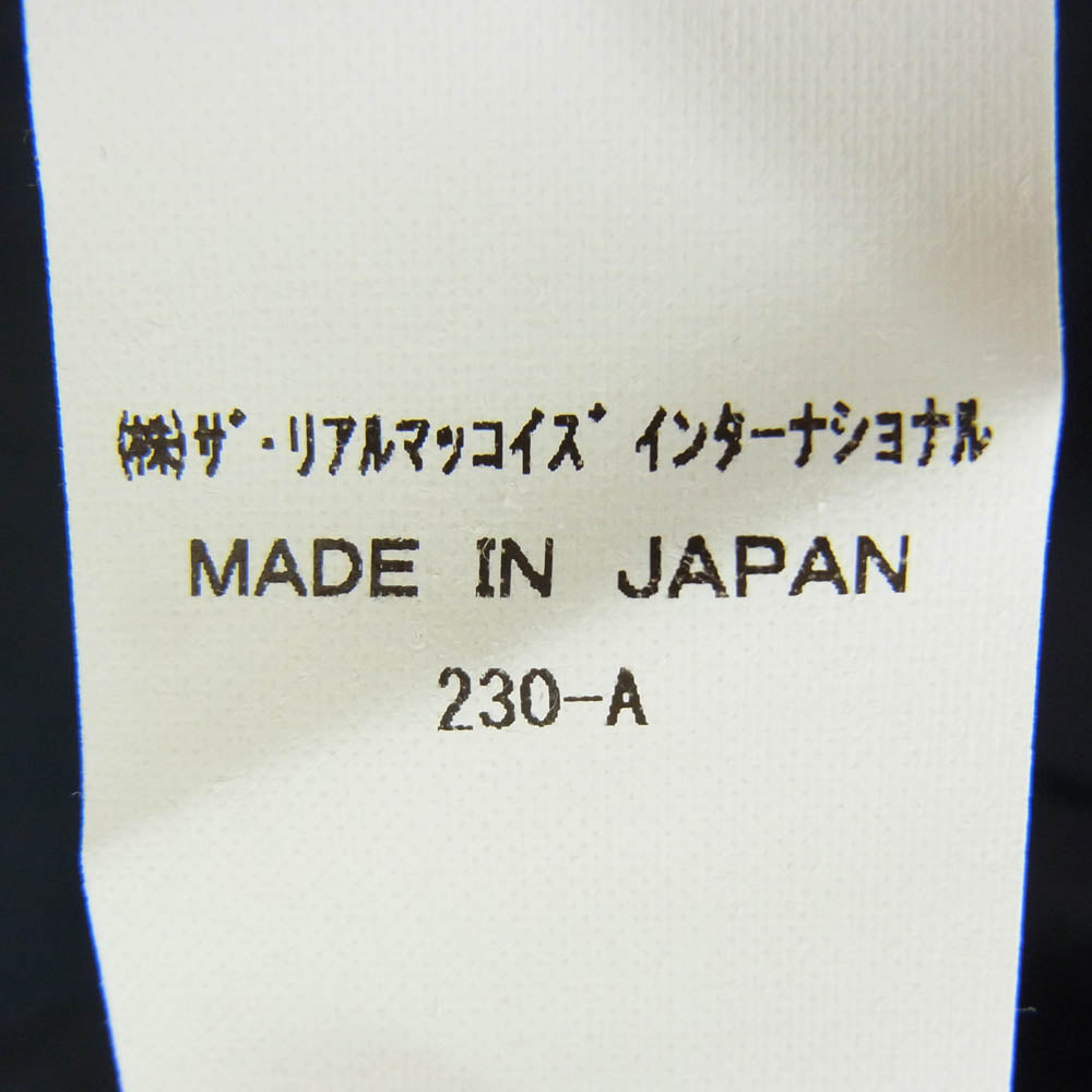 The REAL McCOY'S ザリアルマッコイズ MILITARY ミリタリー US AIR FORCE ワッペン 半袖 オープンカラー シャツ ネイビー系 S【中古】