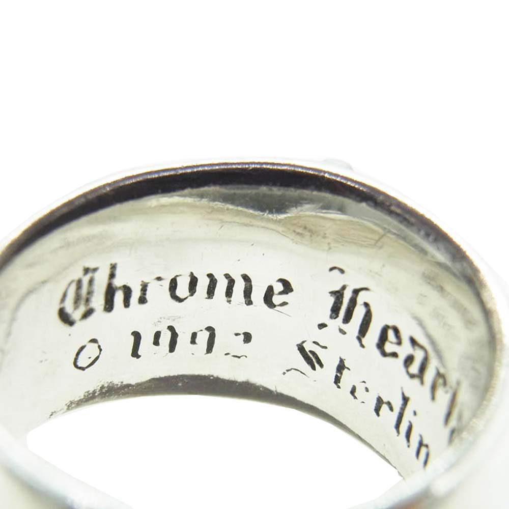 CHROME HEARTS クロムハーツ（原本無） FLRL CRS 1RUBY フローラルクロス リング アフター1ルビー シルバー系 17号【中古】