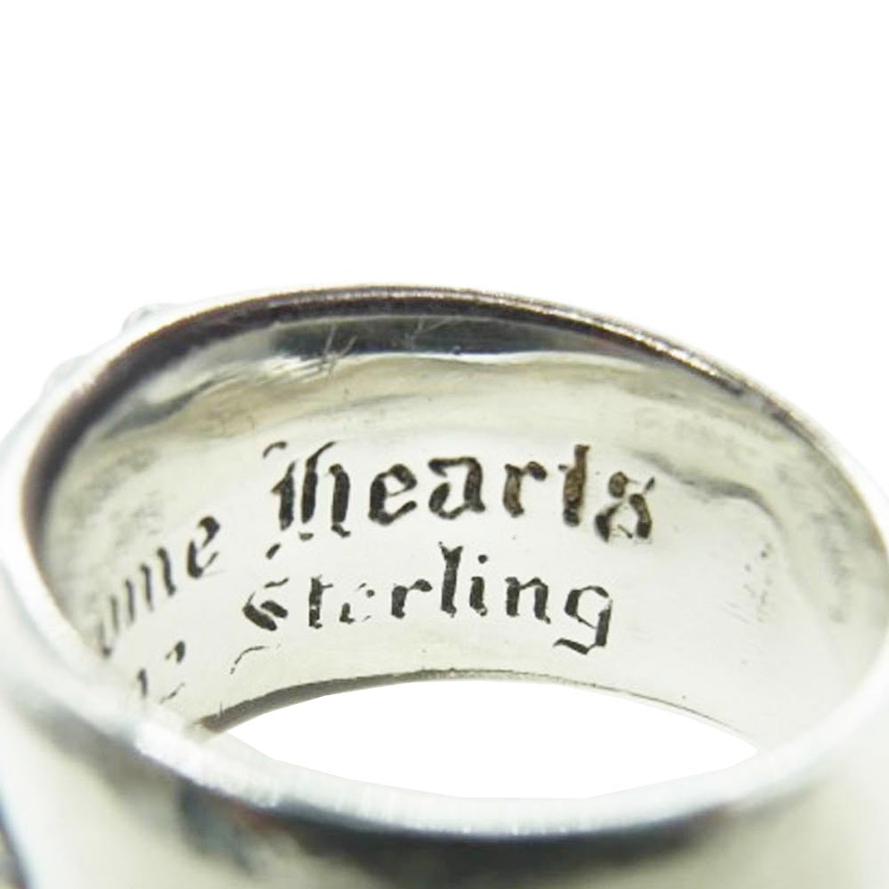 CHROME HEARTS クロムハーツ（原本無） FLRL CRS 1RUBY フローラルクロス リング アフター1ルビー シルバー系 17号【中古】