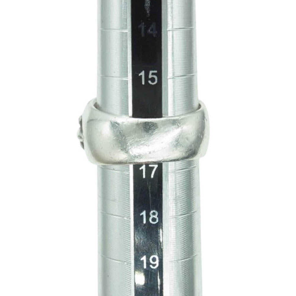 CHROME HEARTS クロムハーツ（原本無） FLRL CRS 1RUBY フローラルクロス リング アフター1ルビー シルバー系 17号【中古】