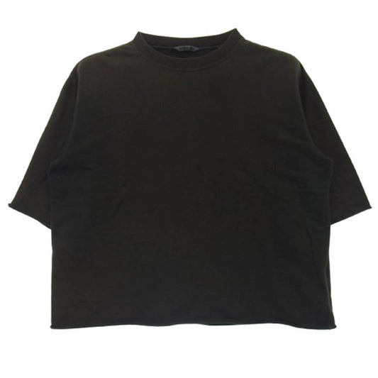 AURALEE オーラリー A7SP04NU カットオフ 半袖 カットソー Tシャツ ダークグレー系 1【中古】