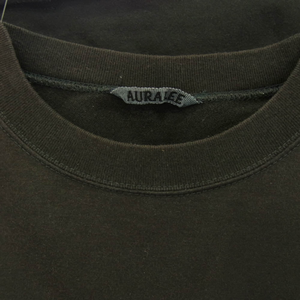 AURALEE オーラリー A7SP04NU カットオフ 半袖 カットソー Tシャツ ダークグレー系 1【中古】