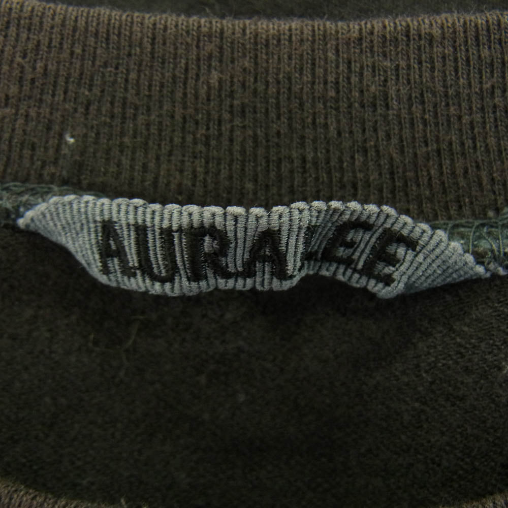 AURALEE オーラリー A7SP04NU カットオフ 半袖 カットソー Tシャツ ダークグレー系 1【中古】