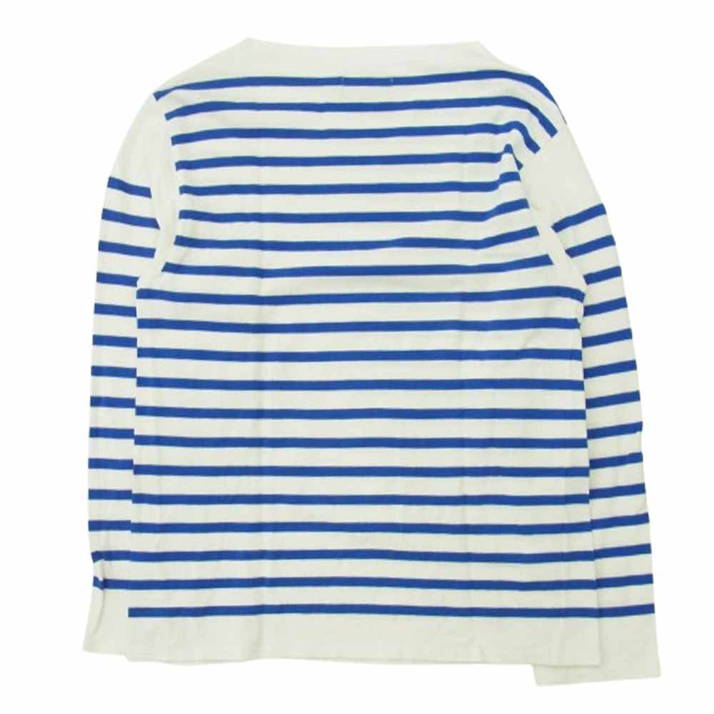 OUTIL ウティ ボーダー バスクシャツ 長袖 ロングスリーブ カットソー ホワイト系 ブルー系 1【中古】