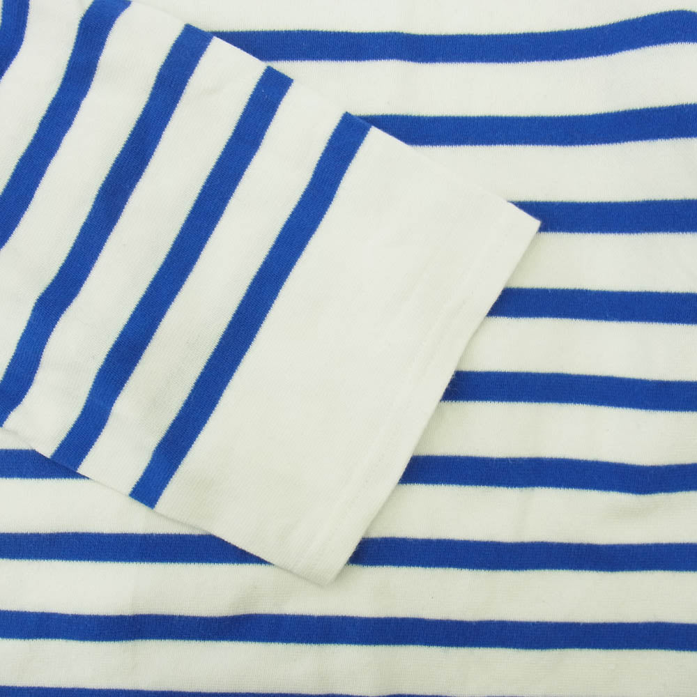 OUTIL ウティ ボーダー バスクシャツ 長袖 ロングスリーブ カットソー ホワイト系 ブルー系 1【中古】