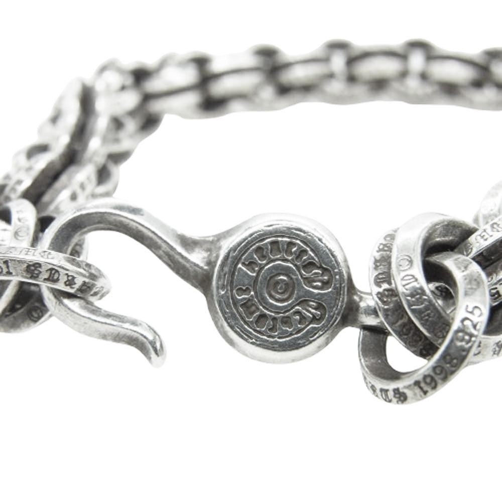CHROME HEARTS クロムハーツ（原本無） 1 DOUBLE B RING #1 ダブルBリング ブレスレット シルバー系【中古】