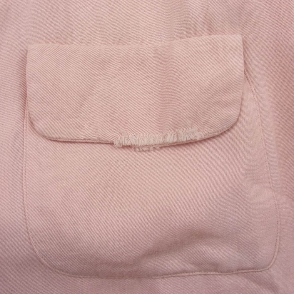 ヴィンテージ 50ｓ PILGRIM ピルグリム レーヨン オープンカラー シャツ ピンク系 M【中古】