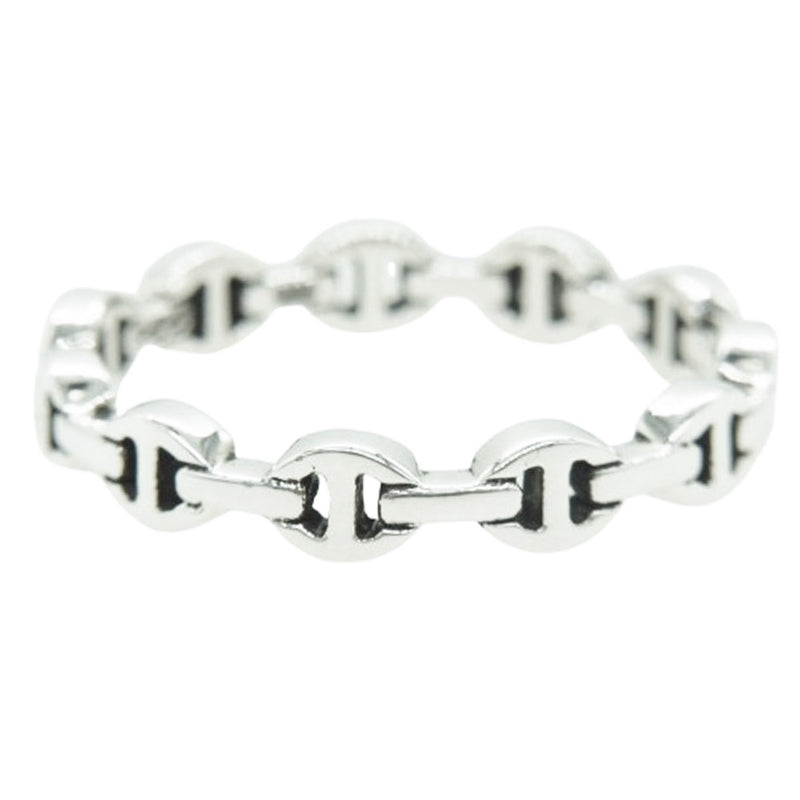 HOORSENBUHS ホーセンブース 2025年ギャランティカード付属 MICRO DAME Ⅲ TRI?LINK マイクロデイム トライリンク リング シルバー系 21号【美品】【中古】