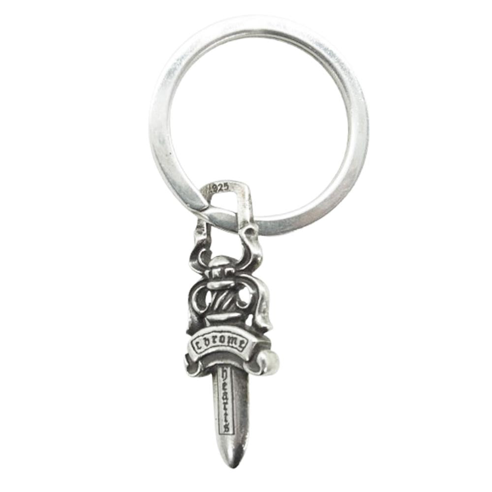 CHROME HEARTS クロムハーツ（原本無） RNG&No5 DGGR キーリング #5ダガー キーリング シルバー系【中古】