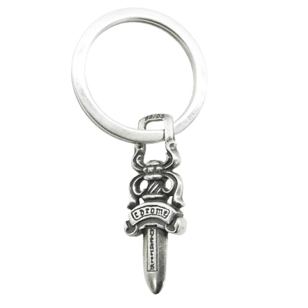 CHROME HEARTS クロムハーツ（原本無） RNG&No5 DGGR キーリング #5ダガー キーリング シルバー系【中古】