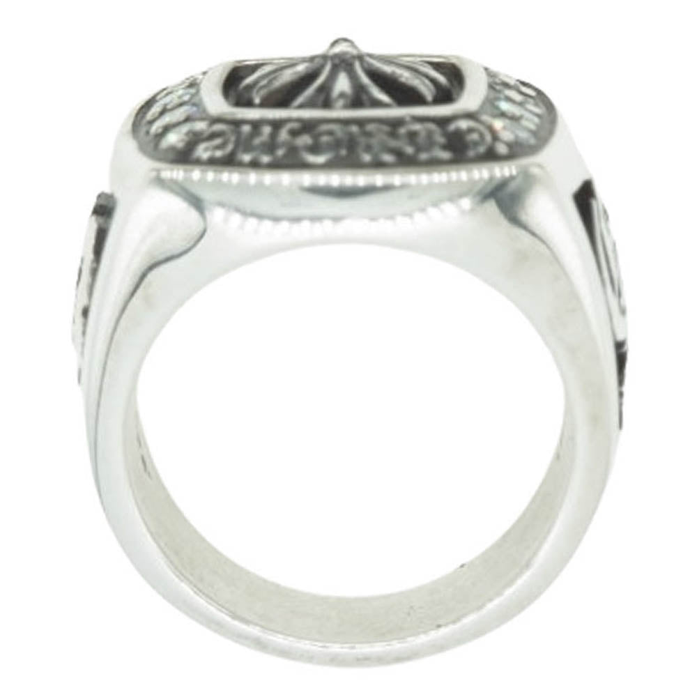 CHROME HEARTS クロムハーツ（原本無） LRG CHAMPION P DMND ラージ チャンピオン PAVE ダイヤ リング シルバー系 17号【中古】